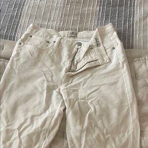 J. Crew Off-White Corduroy Pants